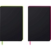 Блокнот Brunnen Premium Neon, точка, 90 гр/м2, 12.5 x 19.5 см, 96 листов, зеленая окантовка, черный Черный-3