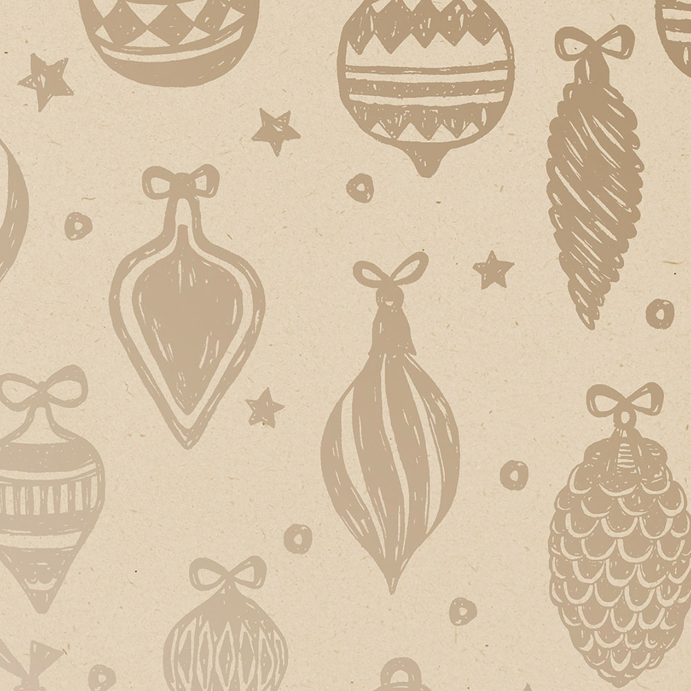 Бумага упаковочная для подарков рулон Stewo Esai, 0.7 x 2 м Новогодние шары-8