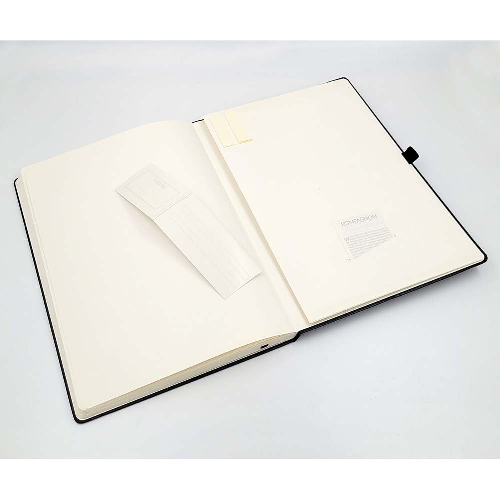 Блокнот Brunnen Компаньон Классик, на резинке, линейка, 80 гр/м2, А4, 96 листов, черный Черный-9