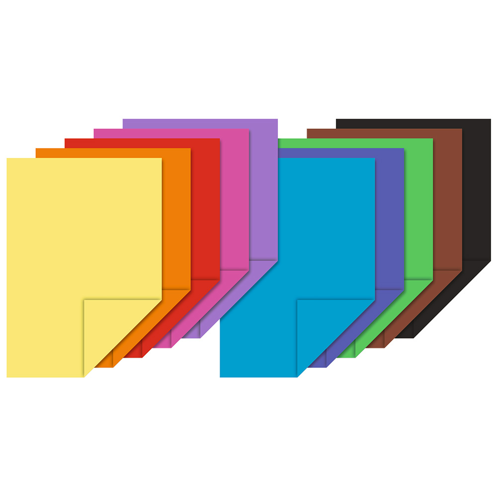 Набор бумаги цветной для рисования Brunnen, 130 гр/м2, ассорти А4-2
