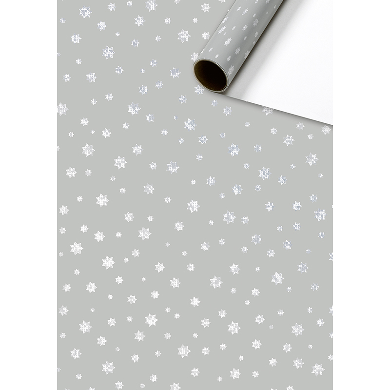 Бумага упаковочная Stewo Aster, 0.7 x 1.5 м Серый-1