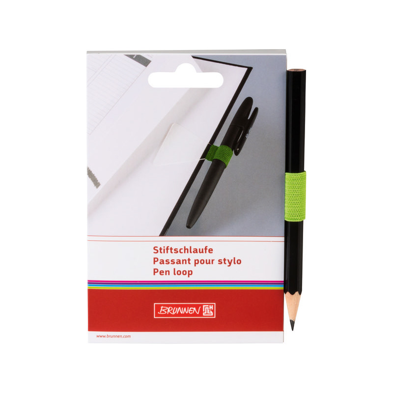 Петля для ручки и карандаша Brunnen Colour Code, самоклеящаяся Зеленый-4