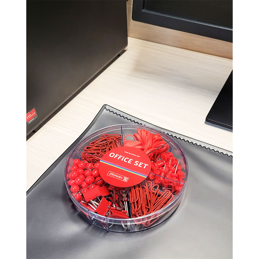 Органайзер офисный Brunnen Colour Code (скрепки, булавки, резинки, держатели для бумаги) Красный-9