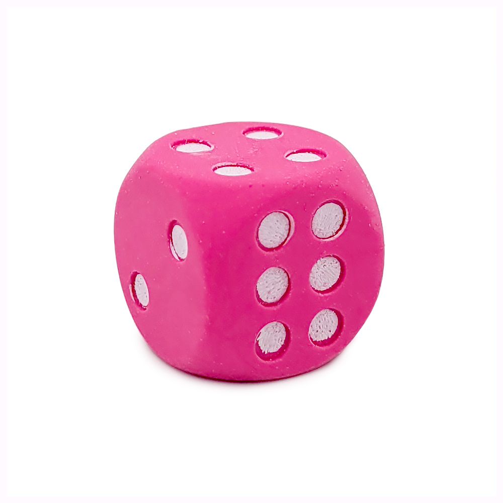 Ластик Brunnen Кубик, 2 х 2 см Розовый-4