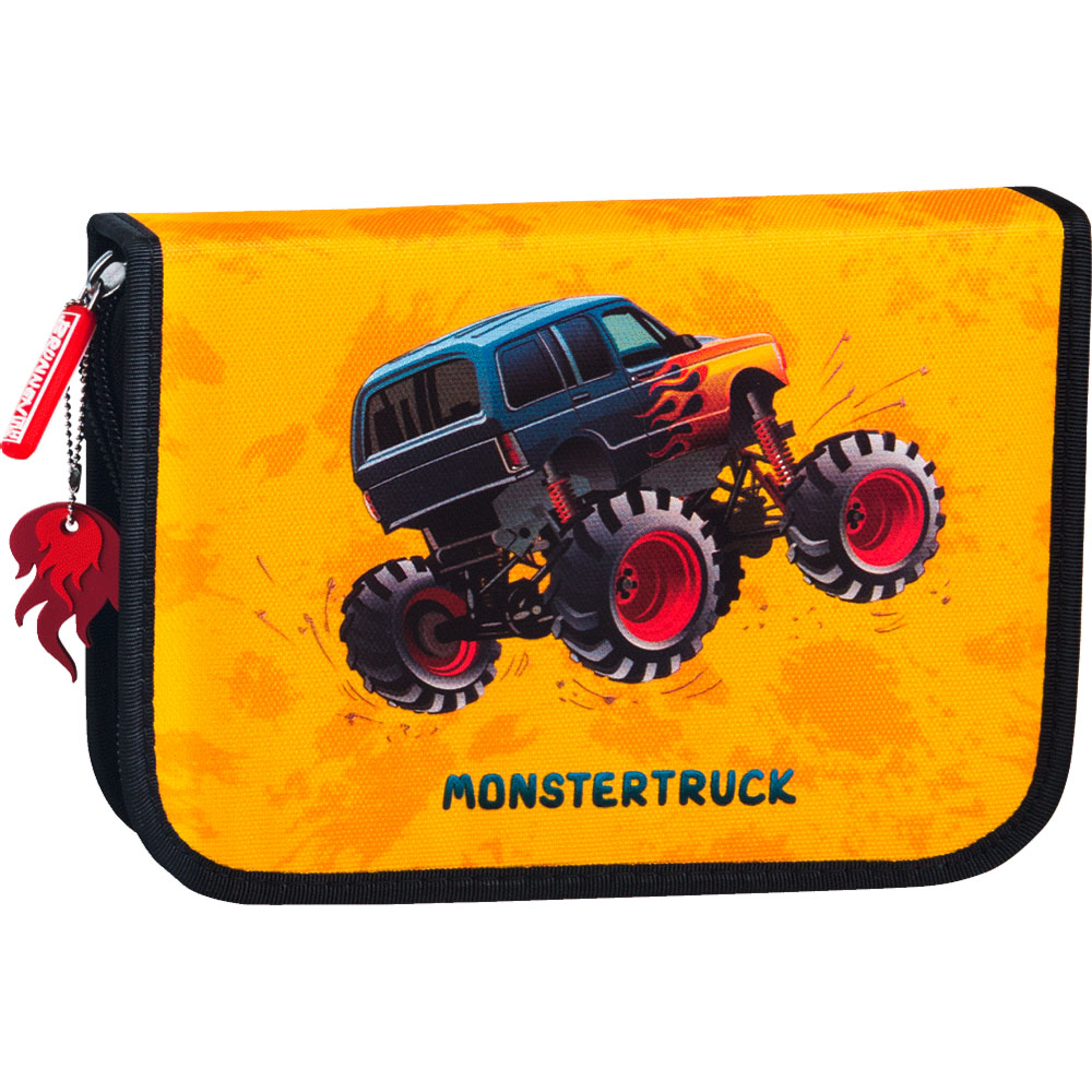 Пенал школьный Brunnen Monstertruck, с наполнением, 19.5 х 13.5 х 3.5 см Машина-7