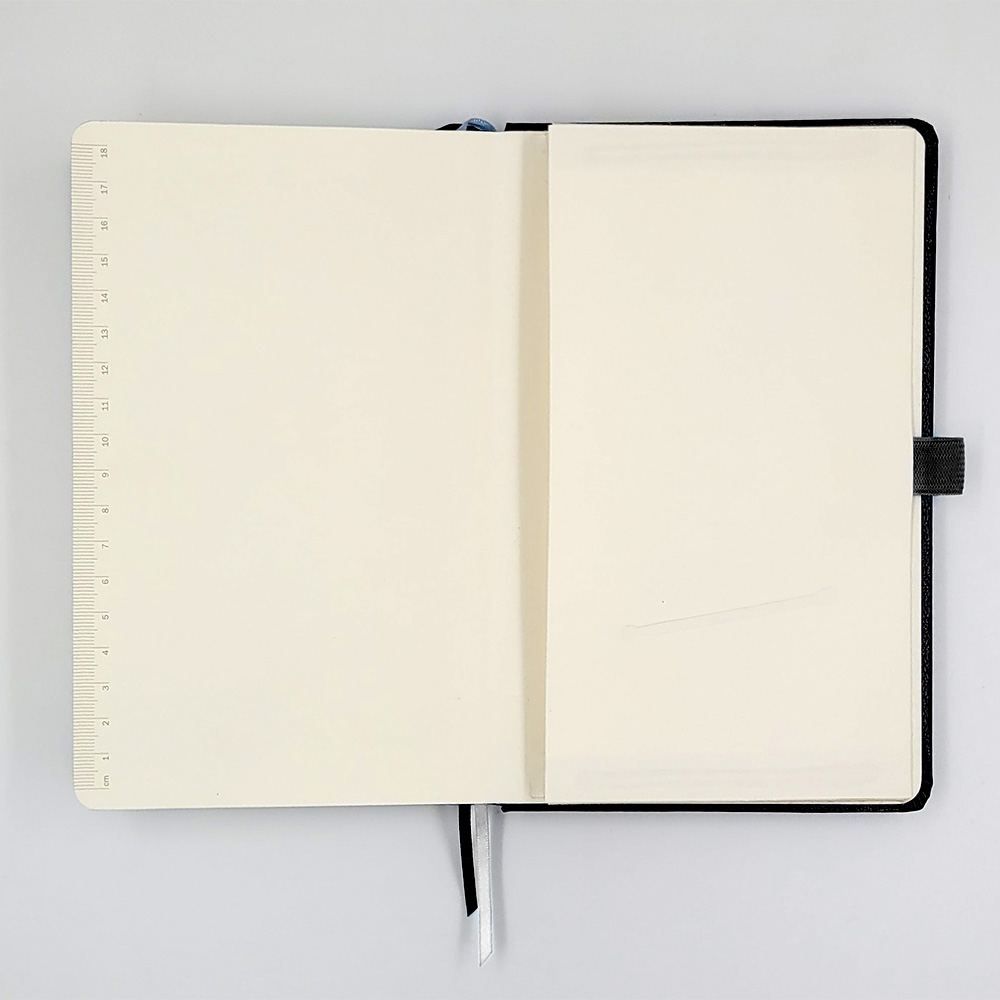 Блокнот Brunnen Компаньон Классик, на резинке, нелинованый, 80 гр/м2, 12.5 х 19.5 см, 96 листов Черный-9