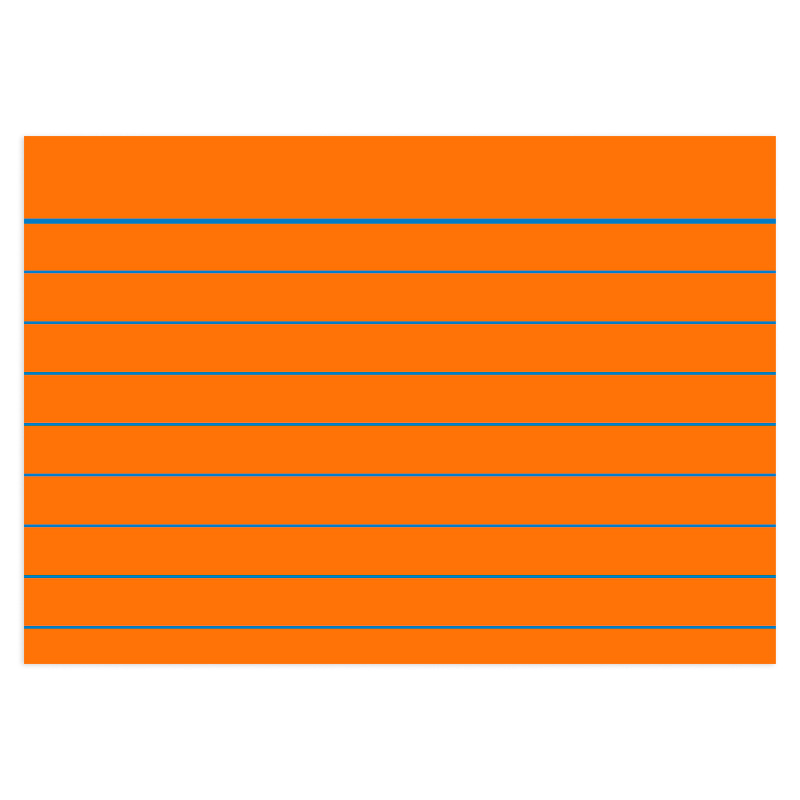 Карточки для картотеки Brunnen, линейка, 190 гр/м2, А8, 100 штук Оранжевый-3