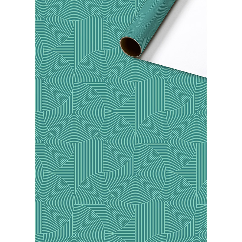Бумага упаковочная Stewo Anteo, 0.7 x 1.5 м Металлик зеленый