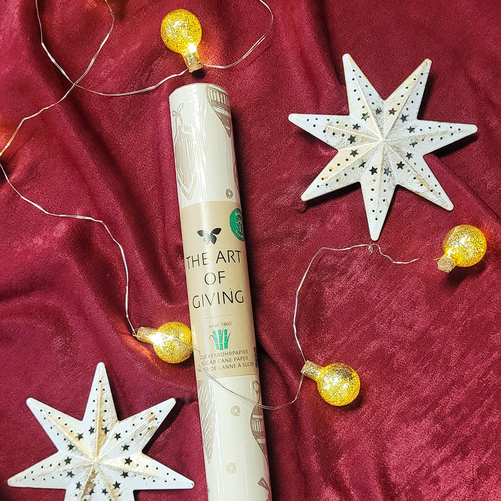 Бумага упаковочная для подарков рулон Stewo Esai, 0.7 x 2 м Новогодние шары-7