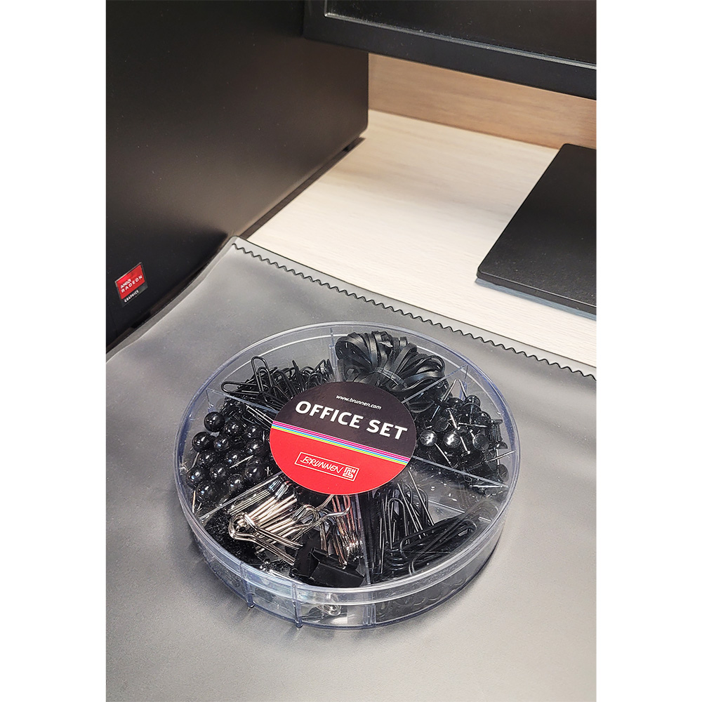 Органайзер офисный Brunnen Colour Code (скрепки, булавки, резинки, держатели для бумаги) Красный-2