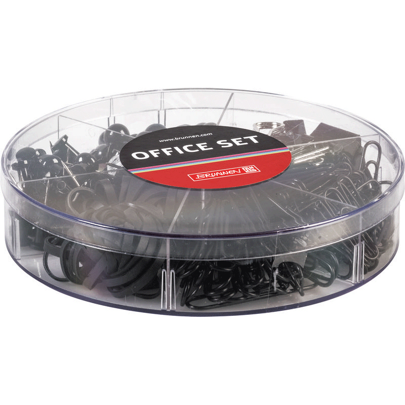 Органайзер офисный Brunnen Colour Code (скрепки, булавки, резинки, держатели для бумаги) Красный-17