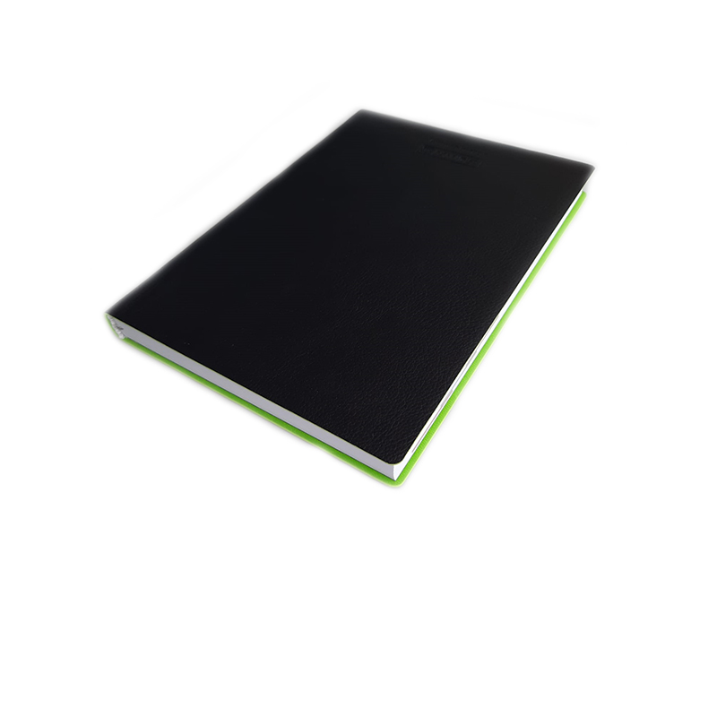 Ежедневник недатированный Brunnen Агенда Флэкси, мягкая гибкая обложка, кожзам, А5 Черный/зеленый