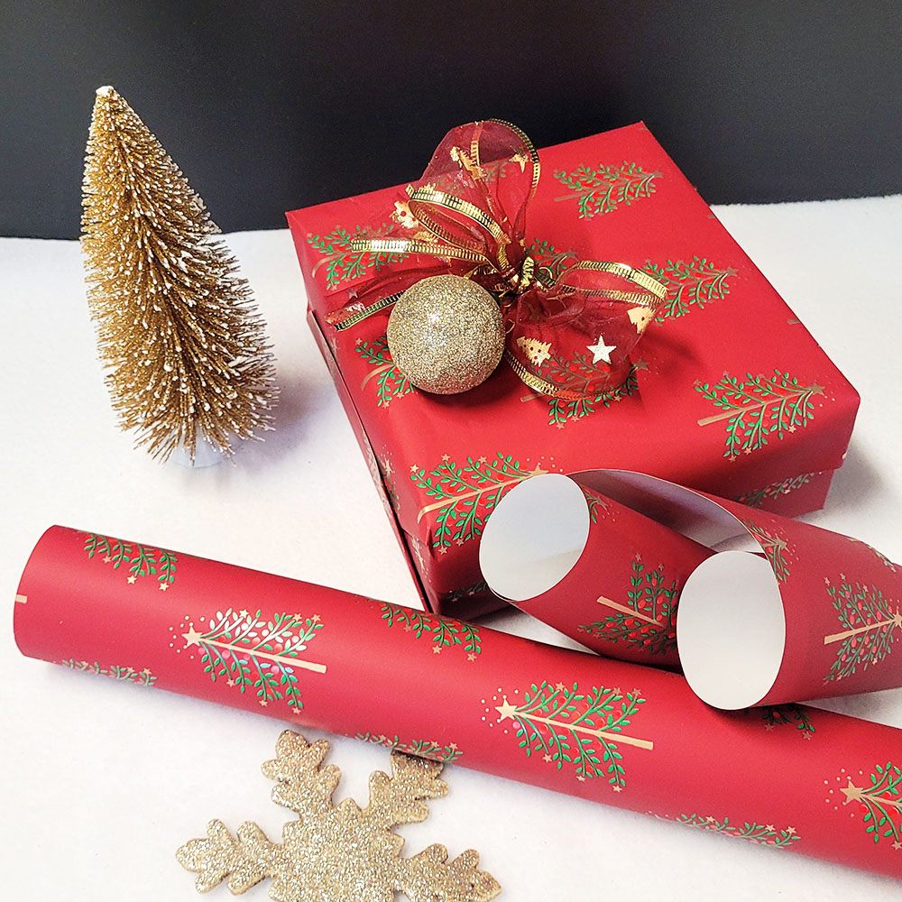 Бумага упаковочная для подарков рулон Stewo Bert, 0.7 x 2 м Новогодний-3