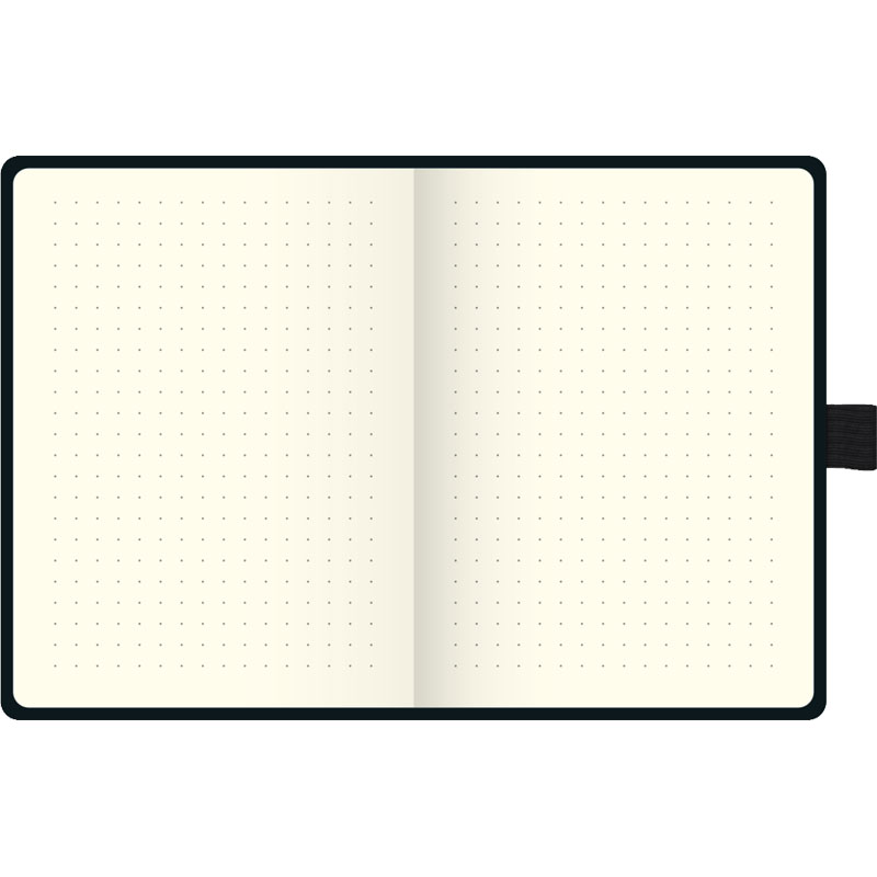 Блокнот Brunnen Компаньон Металлик, на резинке, точка, 80 гр/м2, 12.5 х 19.5 см, 96 листов Золотой металлик-2