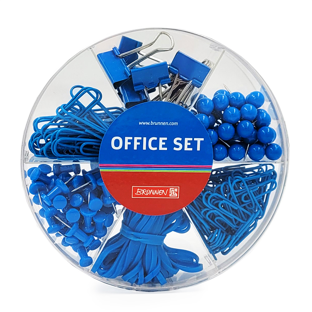 Органайзер офисный Brunnen Colour Code (скрепки, булавки, резинки, держатели для бумаги) Лазурный-2