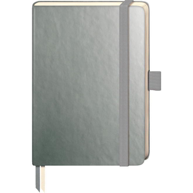 Блокнот Brunnen Компаньон Металлик, на резинке, точка, 80 гр/м2, 9.5 х 12.8 см, 96 листов Золотой металлик-8