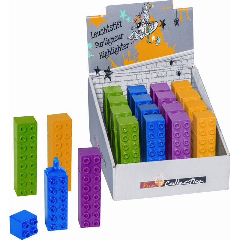 Маркер текстовый Brunnen Лего, ассорти 4 цвета