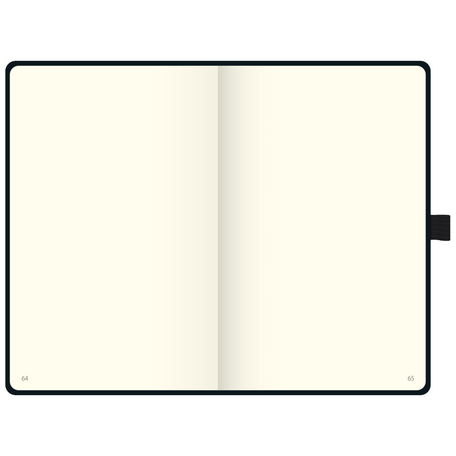 Блокнот Brunnen Компаньон Классик, на резинке, нелинованый, 80 гр/м2, 12.5 х 19.5 см, 96 листов Черный-2