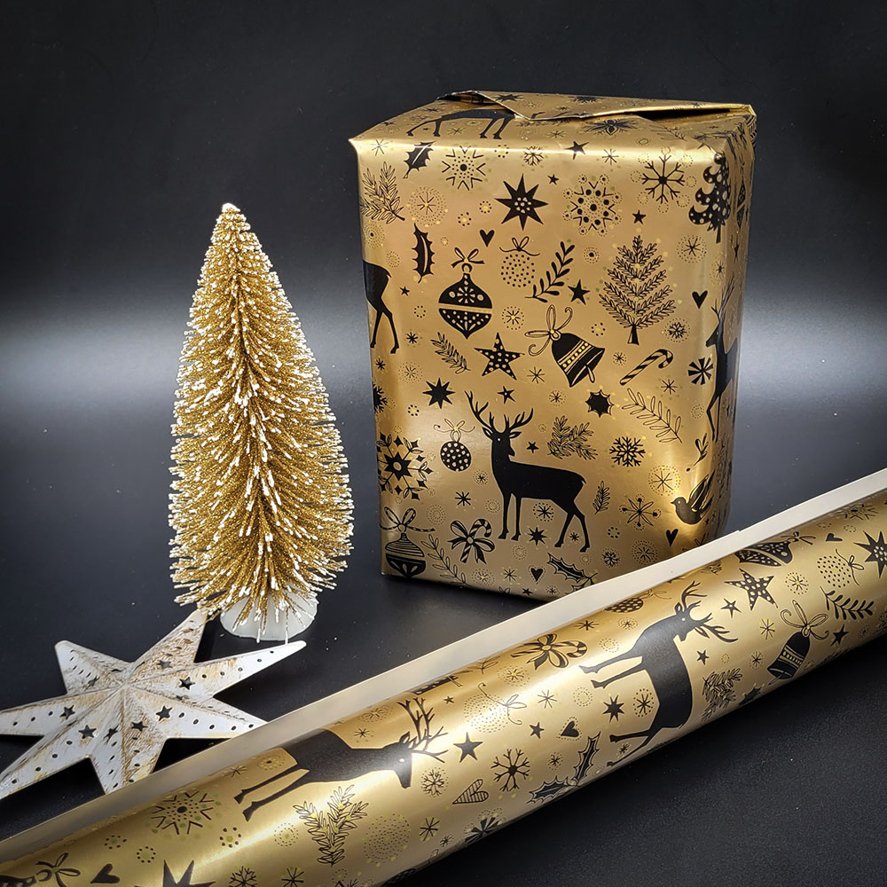Бумага упаковочная для подарков рулон Stewo Cedric, 0.7 x 1.5 м Новогодний-3