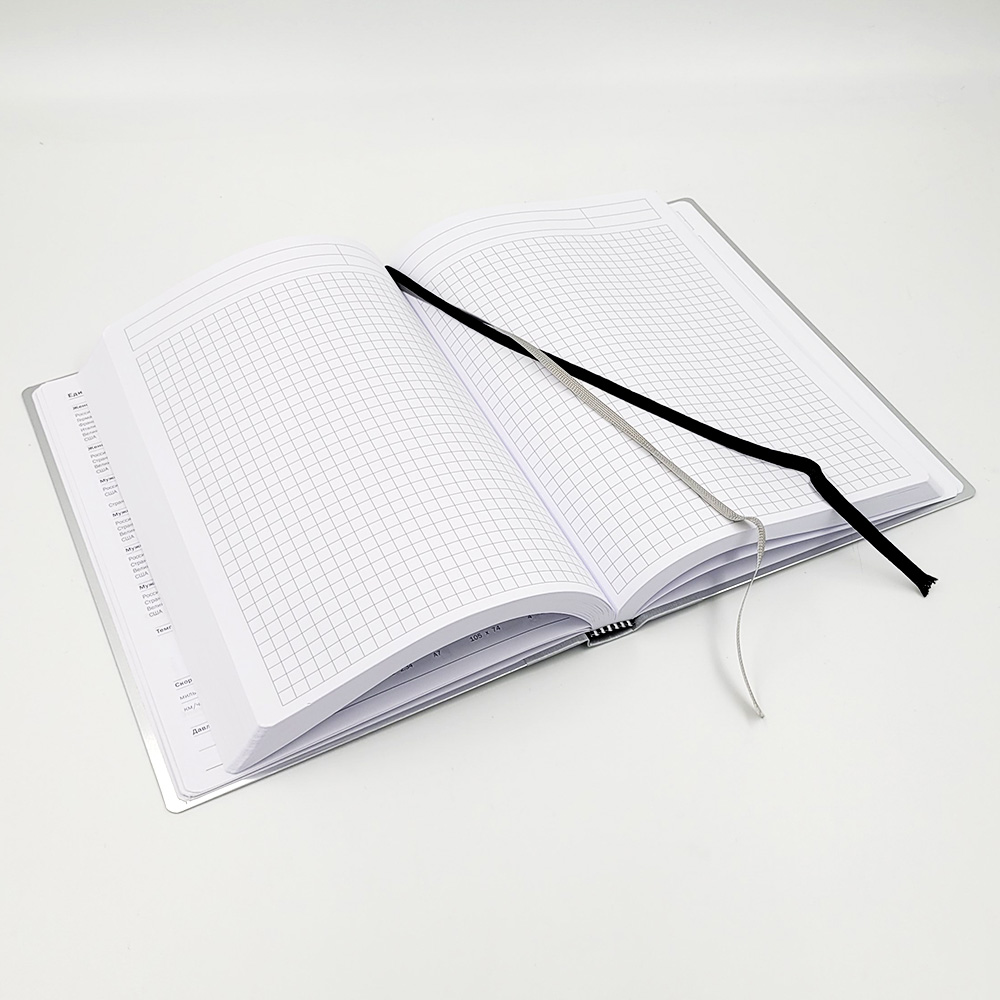 Ежедневник недатированный Brunnen Агенда Алюминий, листовой алюминий, А5 Серебряный-8