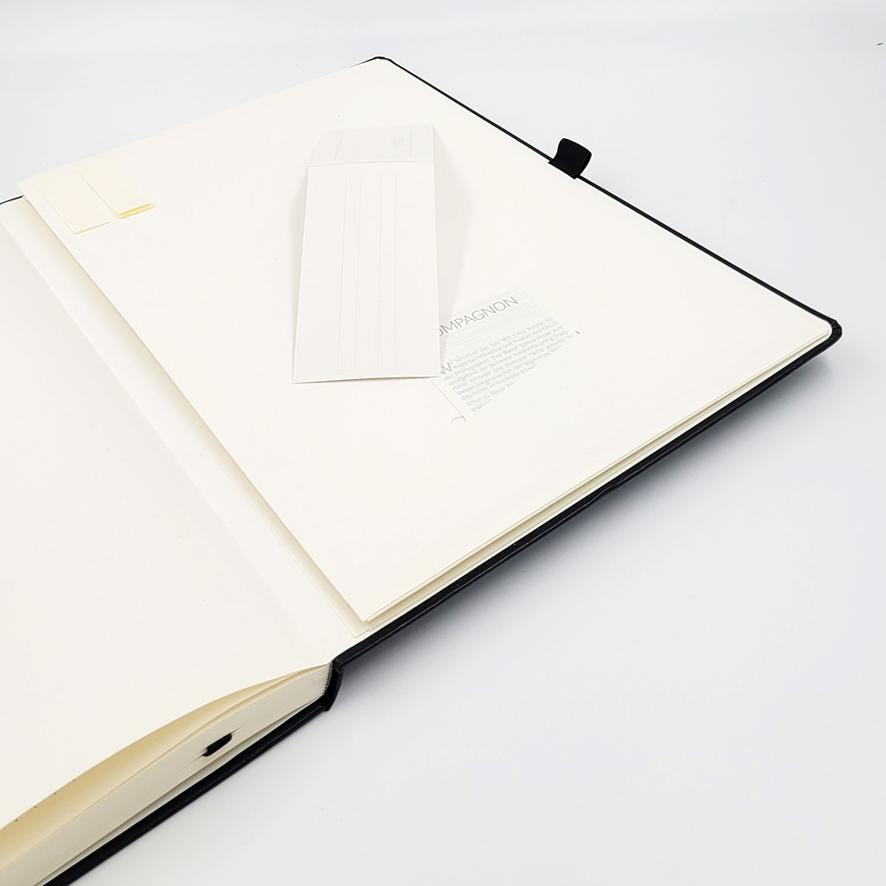 Блокнот Brunnen Компаньон Классик, на резинке, нелинованный, 80 гр/м2, A4, 96 листов, черный Черный-8