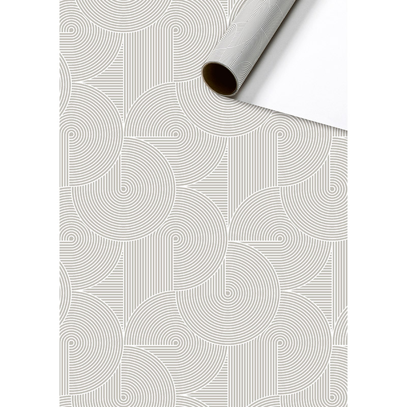 Бумага упаковочная Stewo Anteo, 0.7 x 1.5 м Бело-серый