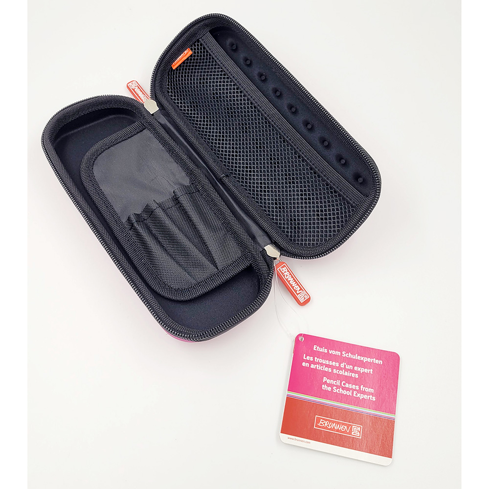 Пенал школьный Brunnen, на молнии, 21 х 8.5 х 4.5 см Розовый-3