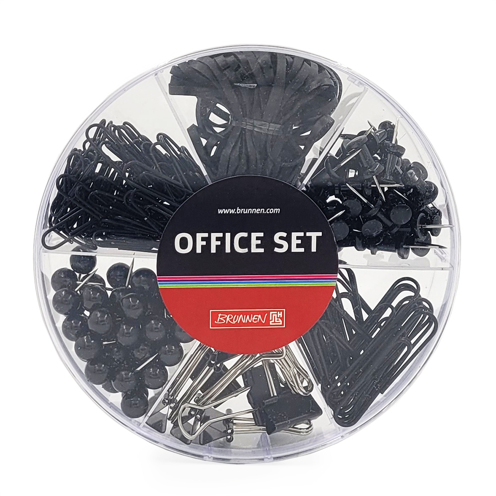 Органайзер офисный Brunnen Colour Code (скрепки, булавки, резинки, держатели для бумаги) Черный-2