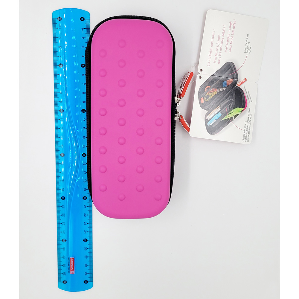 Пенал школьный Brunnen, на молнии, 21 х 8.5 х 4.5 см Розовый-5