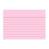 Карточки для картотеки Brunnen, линейка, 190 гр/м2, А7, 100 штук Розовый-2