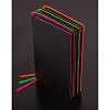 Блокнот Brunnen Premium Neon, точка, 90 гр/м2, 12.5 x 19.5 см, 96 листов, розовая окантовка, черный Черный-3