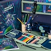 Пенал школьный Brunnen Robot Heroes, с наполнением, 19.5 х 13.5 х 3.5 см Робот-7