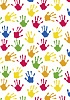Бумага упаковочная Stewo Hands, 0.7 x 1.5 м Ладошки-2