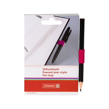 Петля для ручки и карандаша Brunnen Colour Code, самоклеящаяся Розовый - 8