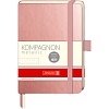Блокнот Brunnen Компаньон Металлик, на резинке, точка, 80 гр/м2, 9.5 х 12.8 см, 96 листов Розовый металлик-10