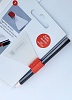 Петля для ручки и карандаша Brunnen Colour Code, самоклеящаяся Красный-5