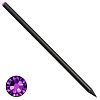 Карандаш чернографитовый Brunnen Style, инкрустирован кристаллом, 18 см, черный Фиолетовый-5