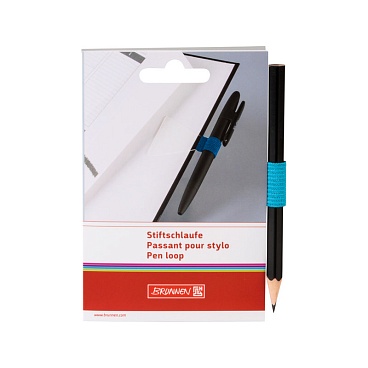 Петля для ручки и карандаша Brunnen Colour Code, самоклеящаяся Голубой - 5