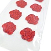 Термоаппликация из ткани Brunnen Heyda Роза красная, 7.5 х 16.5 см, блистер Розы-2
