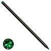 Карандаш чернографитовый Brunnen Style, инкрустирован кристаллом, 18 см, черный Зеленый-5