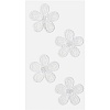 Термоаппликация из ткани Brunnen Heyda Цветок белый, 7.5 x 16.5 см, блистер Цветы-4