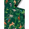 Бумага упаковочная Stewo Lauro, 0.7 x 2 м, зеленый Животные-2