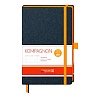 Блокнот Brunnen Компаньон Тренд, резинка, обрез-цветной, клетка, 80 гр/м2, 12.5 х 19.5 см,96 листов Оранжевый-1