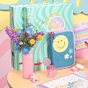 Пенал школьный Brunnen Happy Hippie, с наполнением, 19.5 х 13.5 х 3.5 см Смайлики цветы-9